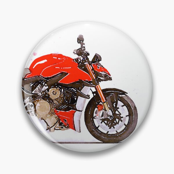 Item preview, Watercolor Italian Streetfighter Motorcycle - original watercolor by Vart. designed and sold by vartstudio.