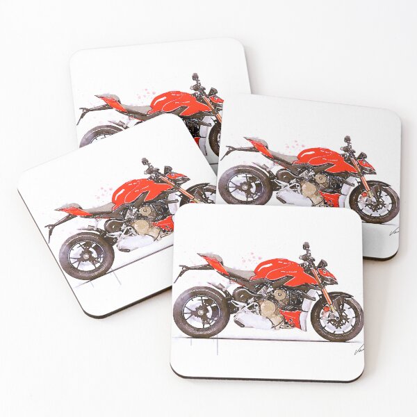 Item preview, Watercolor Italian Streetfighter Motorcycle - original watercolor by Vart. designed and sold by vartstudio.