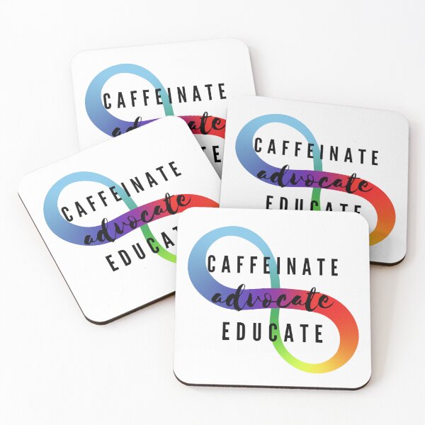 Item preview, Caffeinate Advocate Educate designed and sold by LibbyKochWrites.