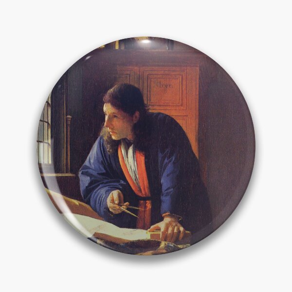 Item preview, JOHANNES VERMEER The Geographer 1669 Rare HD Original Best Johannes Vermeer Print designed and sold by Go Logo Designs.