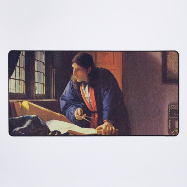 Item preview, JOHANNES VERMEER The Geographer 1669 Rare HD Original Best Johannes Vermeer Print designed and sold by Go Logo Designs.