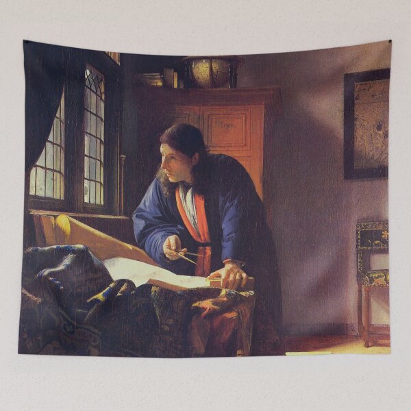 Item preview, JOHANNES VERMEER The Geographer 1669 Rare HD Original Best Johannes Vermeer Print designed and sold by Go Logo Designs.