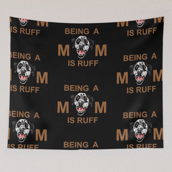Item preview, Being a mom is ruff typography funny saying design. designed and sold by SamRVstore.