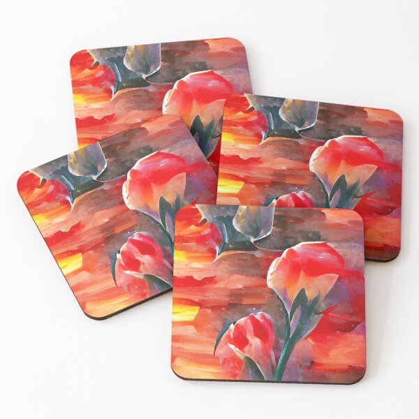 Item preview, Tulip Flowers at Sunset designed and sold by AM FineArtPrints.