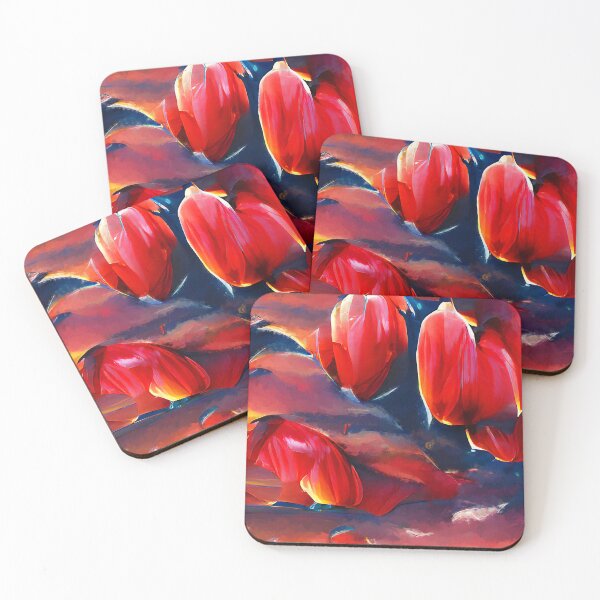 Item preview, Tulip Flowers at Sunset designed and sold by AM FineArtPrints.