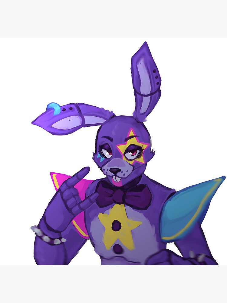 FNAF Glamrock Bonnie Photographic Print for Sale by elykoi