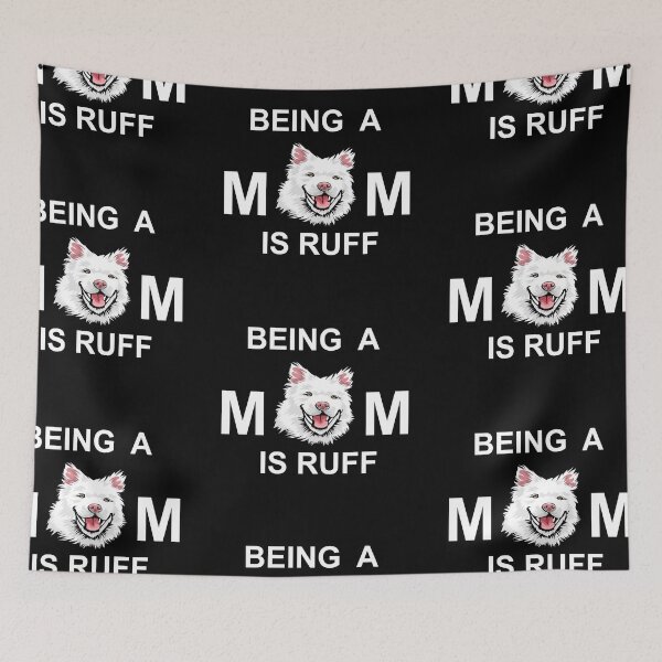 Item preview, Being a mom is ruff typography funny saying design. designed and sold by SamRVstore.