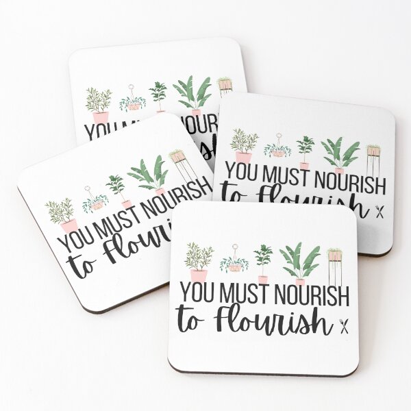 Item preview, You Must Nourish to Flourish designed and sold by ThoughtJumble.