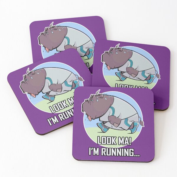 Item preview, Look Ma I'm Running Funny Sarcastic Hippo designed and sold by egyedg.