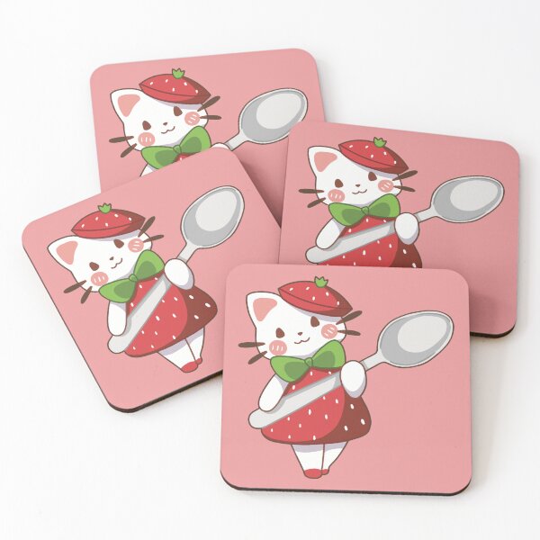 Item preview, Kawaii Strawberry Cat designed and sold by Kawaii-Bappa.
