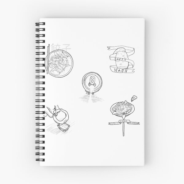 Item preview, Black and white food flash sheet designed and sold by Dopamine Dumpster.