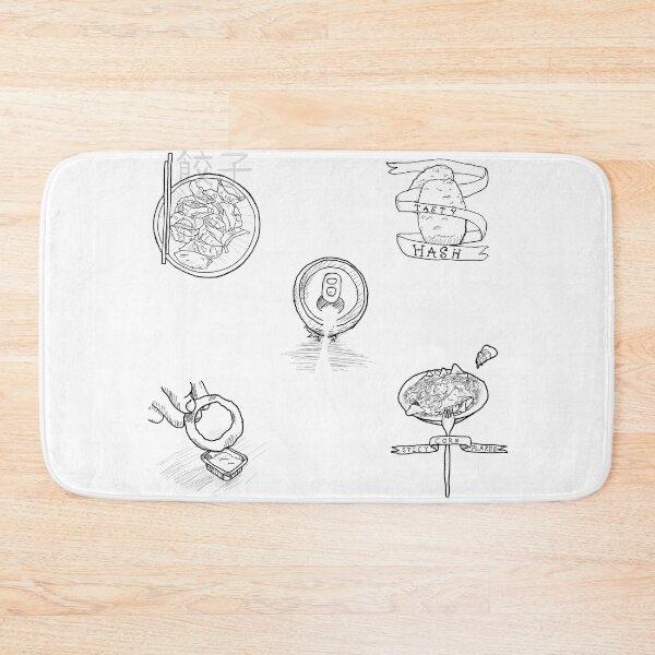Item preview, Black and white food flash sheet designed and sold by Dopamine Dumpster.