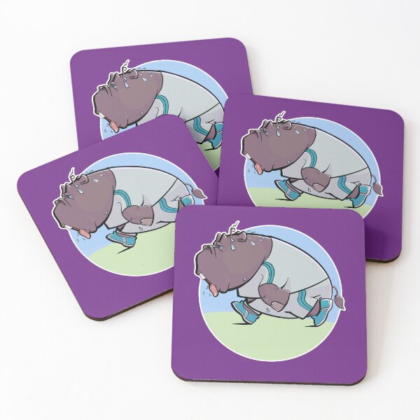 Item preview, Tired Running Funny Hippo designed and sold by egyedg.