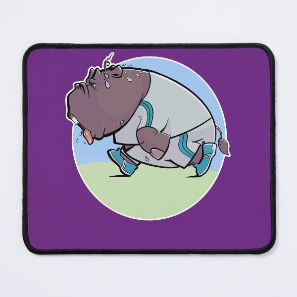 Item preview, Tired Running Funny Hippo designed and sold by egyedg.