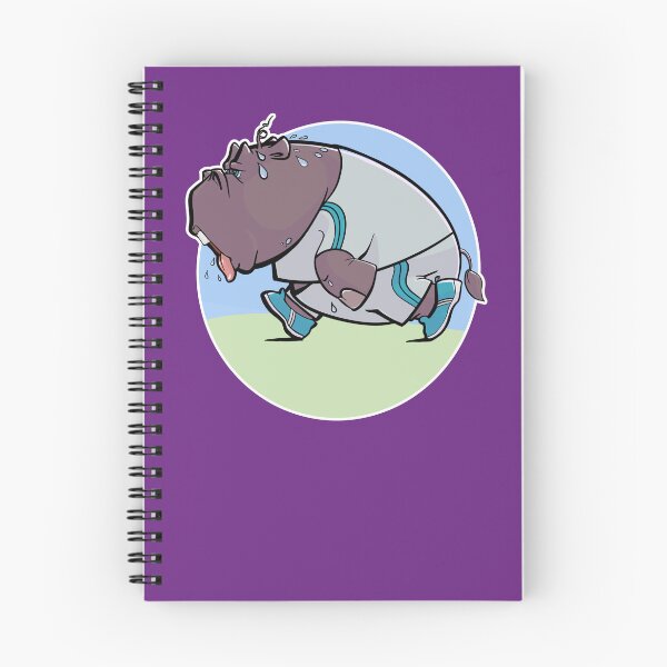 Item preview, Tired Running Funny Hippo designed and sold by egyedg.