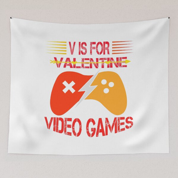 Item preview, V Is For Video Games. designed and sold by YARA TS.