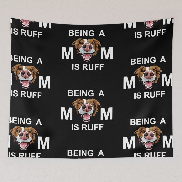 Item preview, Being a mom is ruff typography funny saying design. designed and sold by SamRVstore.