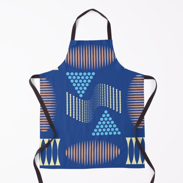 Item preview, Blue Mid Century Geometric with Yellow and Brown designed and sold by Gingezel.
