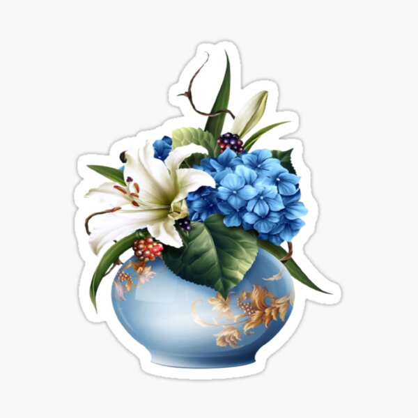 Flowers is my valentine Sticker