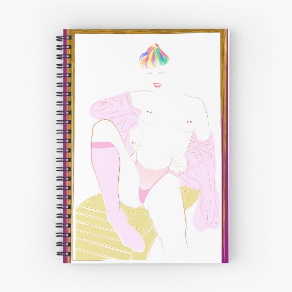 Item preview, girl in pink, nude, topless, lgbtq designed and sold by Ihor Ivanov.