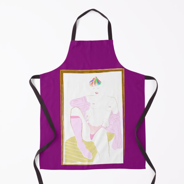 Item preview, girl in pink, nude, topless, lgbtq designed and sold by Ihor Ivanov.