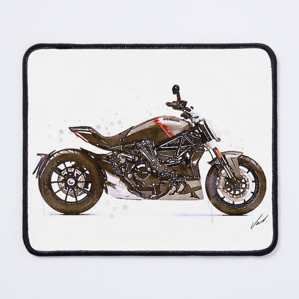 Item preview, Watercolor Muscle bike Italian Motorcycle - original watercolor by Vart. designed and sold by vartstudio.