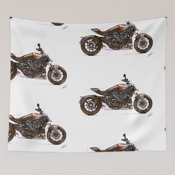 Item preview, Watercolor Muscle bike Italian Motorcycle - original watercolor by Vart. designed and sold by vartstudio.
