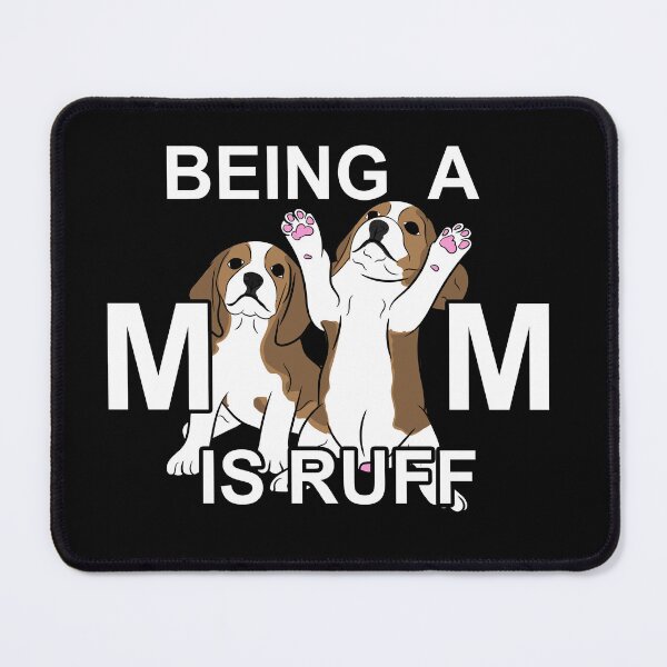Item preview, Being a mom is ruff typography funny saying design. designed and sold by SamRVstore.