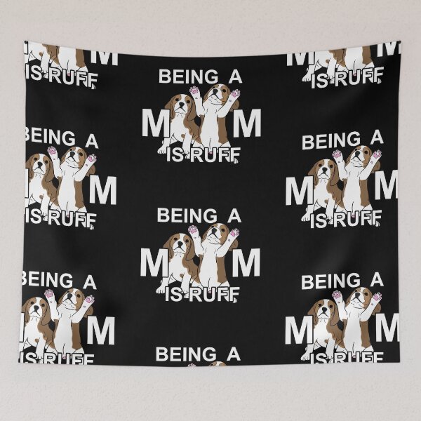 Item preview, Being a mom is ruff typography funny saying design. designed and sold by SamRVstore.