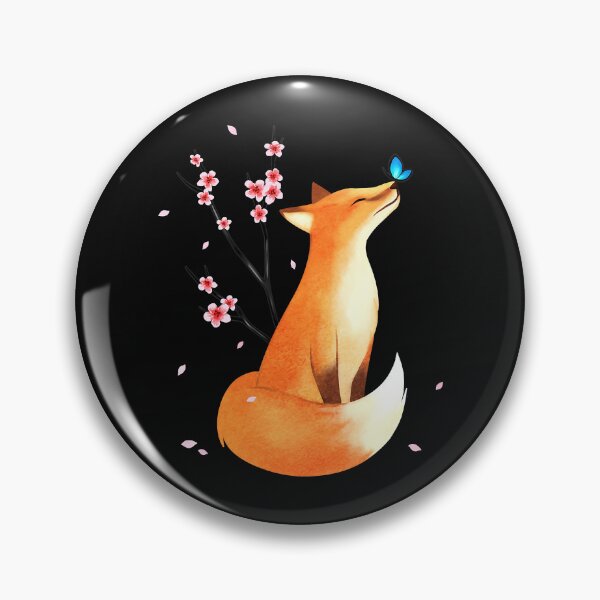 Item preview, Fox Japanese Cherry Blossom Flower designed and sold by franktimothy.