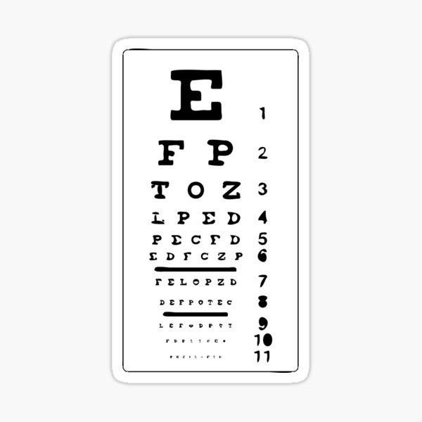 Item preview, Snellen chart designed and sold by STEM-women.