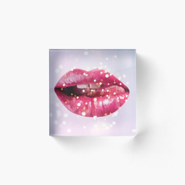 Lips Acrylic Block