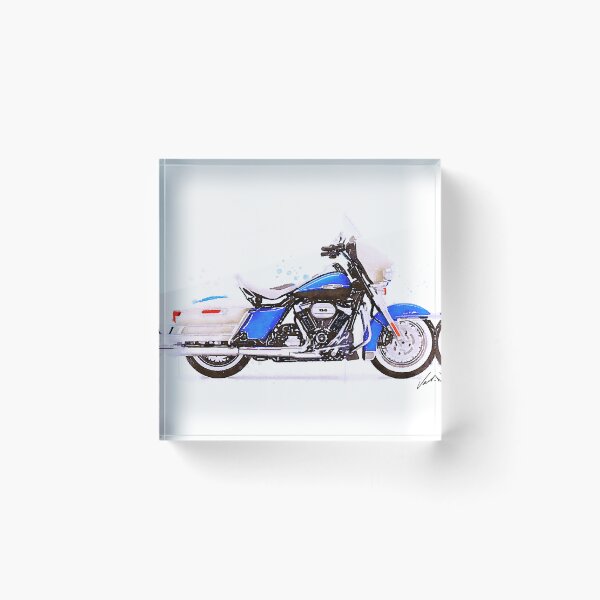 Item preview, Watercolor Classic American Cruser Motorcycle - original watercolor by Vart. designed and sold by vartstudio.