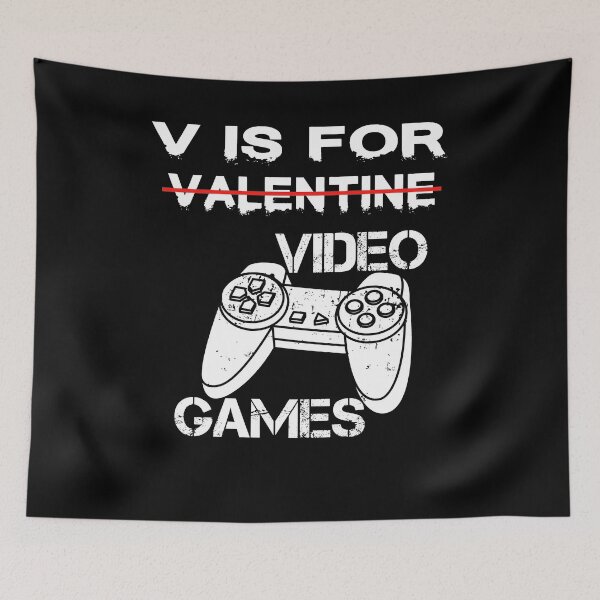 Item preview, V Is For Video Games. designed and sold by YARA TS.