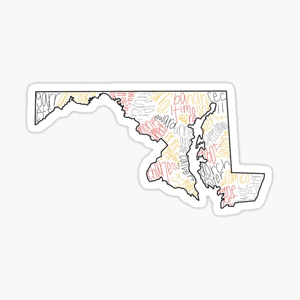Item preview, maryland counties designed and sold by rileymarasco.