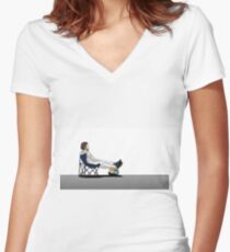 Formula 1 - Fernando Alonso deckchair Women's Fitted V-Neck T-Shirt