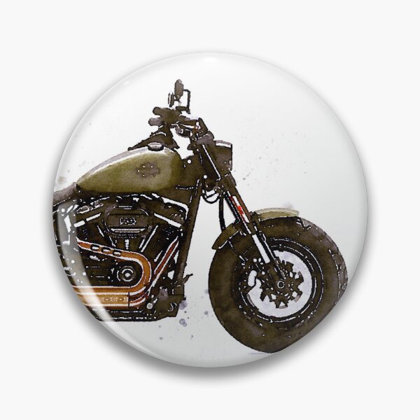 Item preview, Watercolor Classic American Muscle bike Motorcycle - original watercolor by Vart. designed and sold by vartstudio.