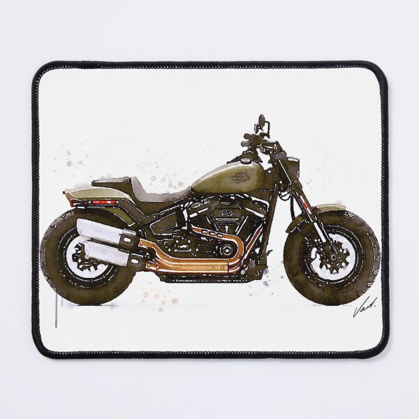 Item preview, Watercolor Classic American Muscle bike Motorcycle - original watercolor by Vart. designed and sold by vartstudio.