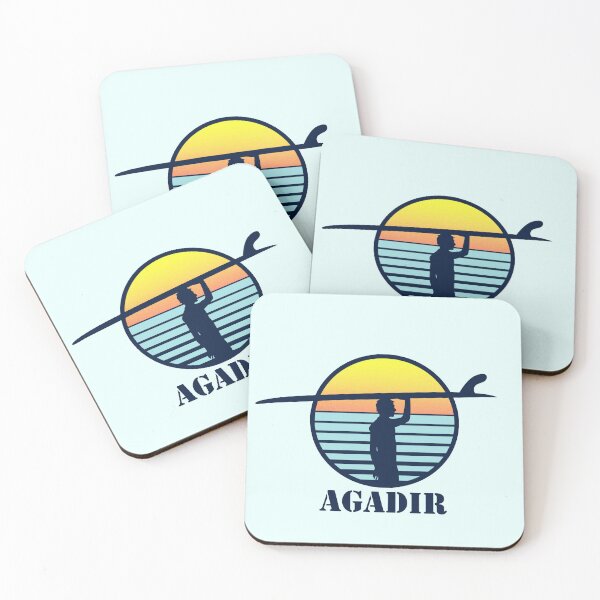 Item preview, Agadir Morocco Longboard Surfing, Surfer Silhouette designed and sold by Mr. Slavchev.
