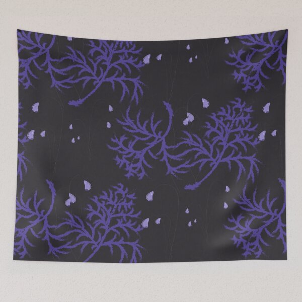 Item preview, wildflowers, moss color very peri designed and sold by Natairbrush.