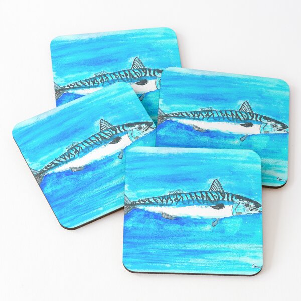 Item preview, Watercolor Mackerel designed and sold by Artbymonika.