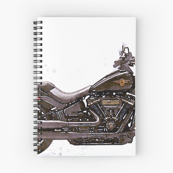 Item preview, Watercolor Classic American Black Motorcycle - original watercolor by Vart. designed and sold by vartstudio.