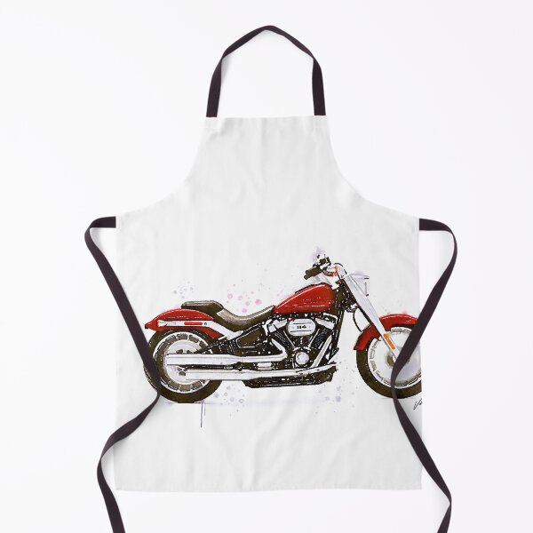 Item preview, Watercolor Classic American Red Motorcycle - original watercolor by Vart. designed and sold by vartstudio.
