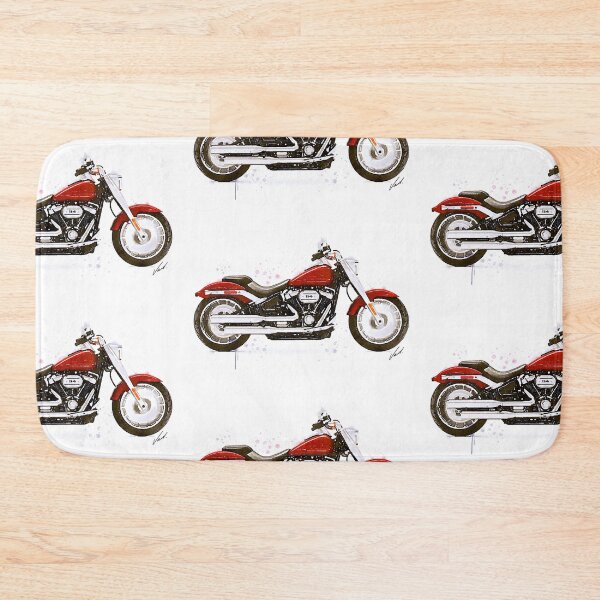 Item preview, Watercolor Classic American Red Motorcycle - original watercolor by Vart. designed and sold by vartstudio.