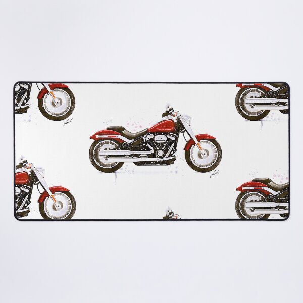 Item preview, Watercolor Classic American Red Motorcycle - original watercolor by Vart. designed and sold by vartstudio.