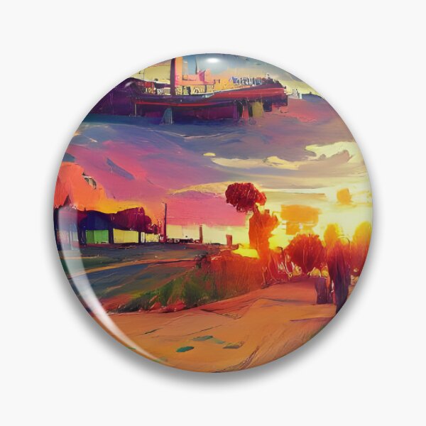 Artikelvorschau, AI generierte Kunst, Vintage Sunset Fauvism entworfen und verkauft von ACC .