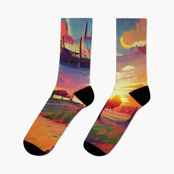 Artikelvorschau, AI generierte Kunst, Vintage Sunset Fauvism entworfen und verkauft von ACC .