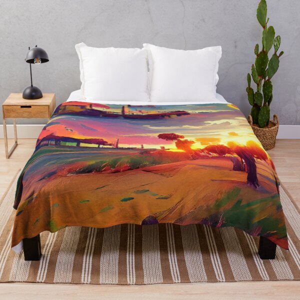 Artikelvorschau, AI generierte Kunst, Vintage Sunset Fauvism entworfen und verkauft von ACC .