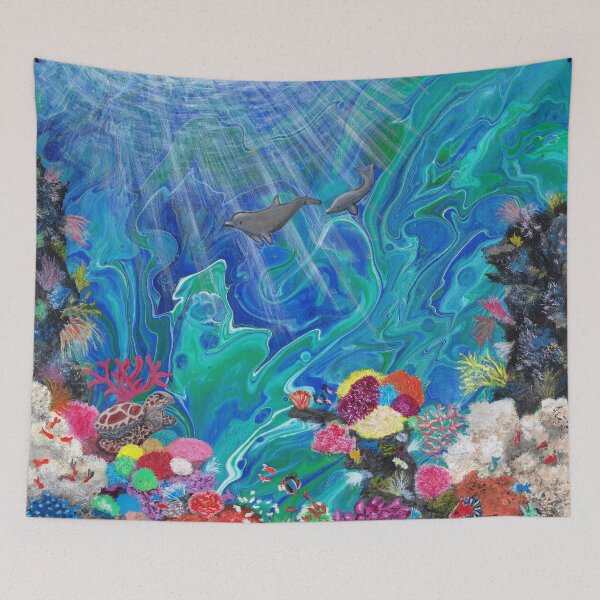 Item preview, Underwater Ocean Scene  designed and sold by Breezy Cove Art.