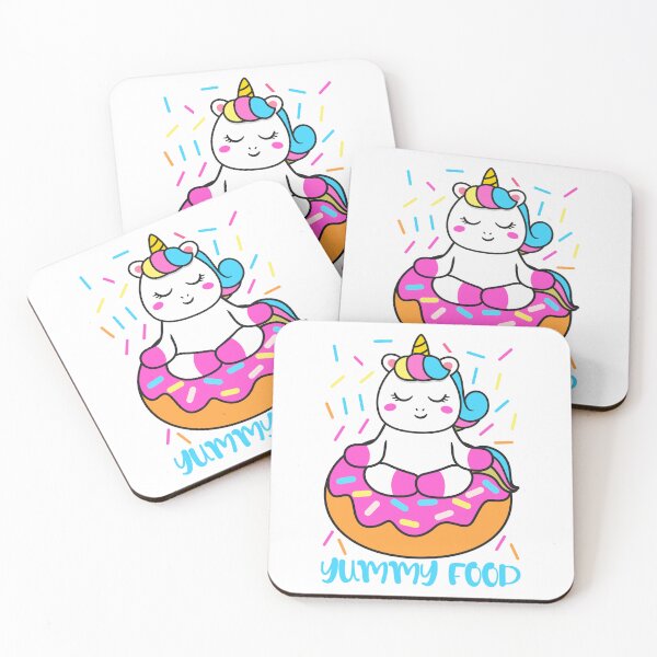 Item preview, unicorn yummy food-funny animals typography designed and sold by Hartics.